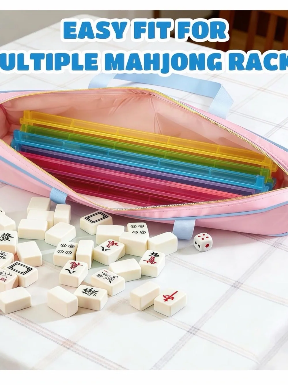 Mahjong Rack Storage Bag with Zipper – 21